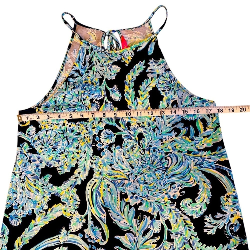 Lilly Pulitzer Margot Swing Halter Dress Pinch Sleeveless S Tassels EUC‎ - Picture 6 of 11